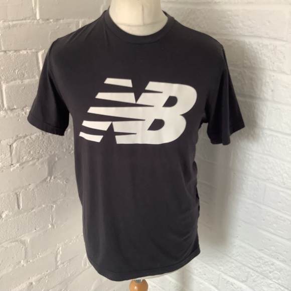New Balance Other - New Balance Crew Neck T Shirt - Size M - Black & White - Cotton - P2P 21”